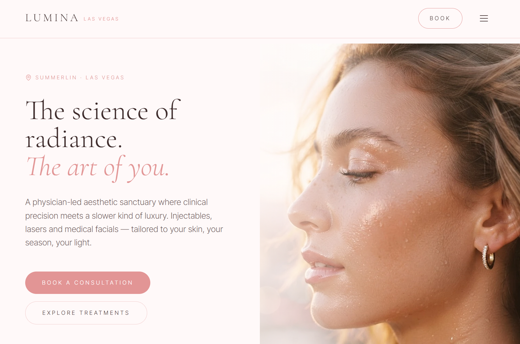 Lumina Las Vegas website design